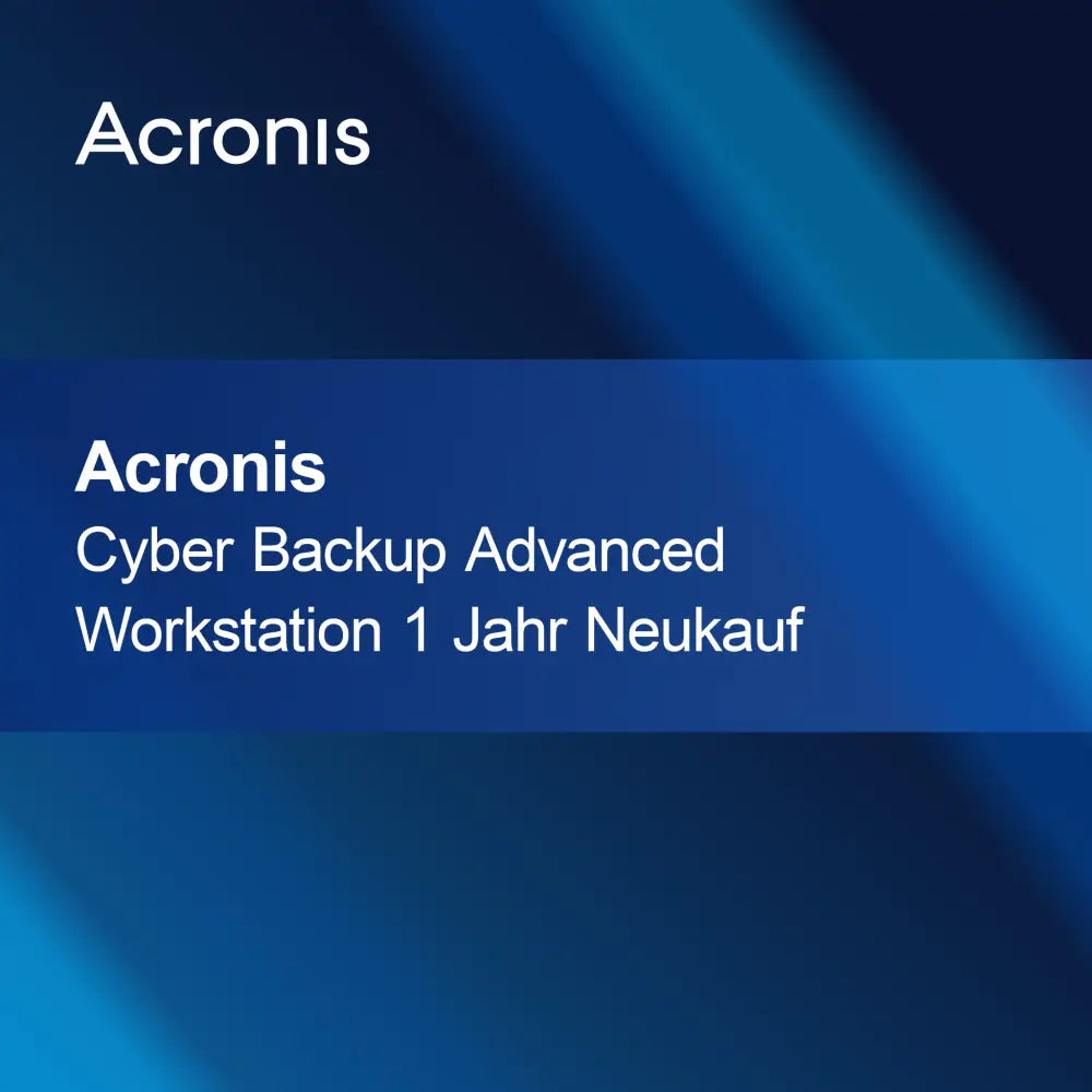 Acronis Cyber Backup Avanceret Arbejdsstation