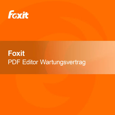 Foxit PDF Editor + Vedligeholdelsesaftale