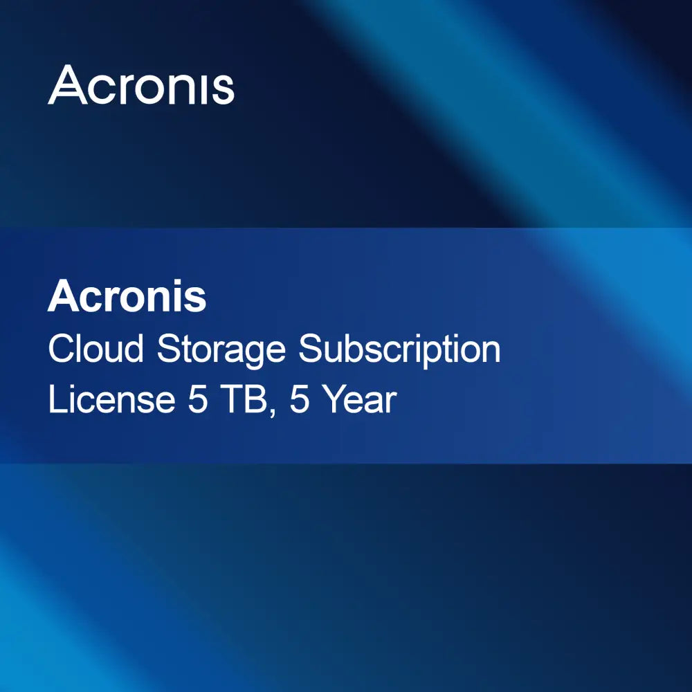 Acronis Cloud Storage Abonnementslicens 5 TB, 5 år