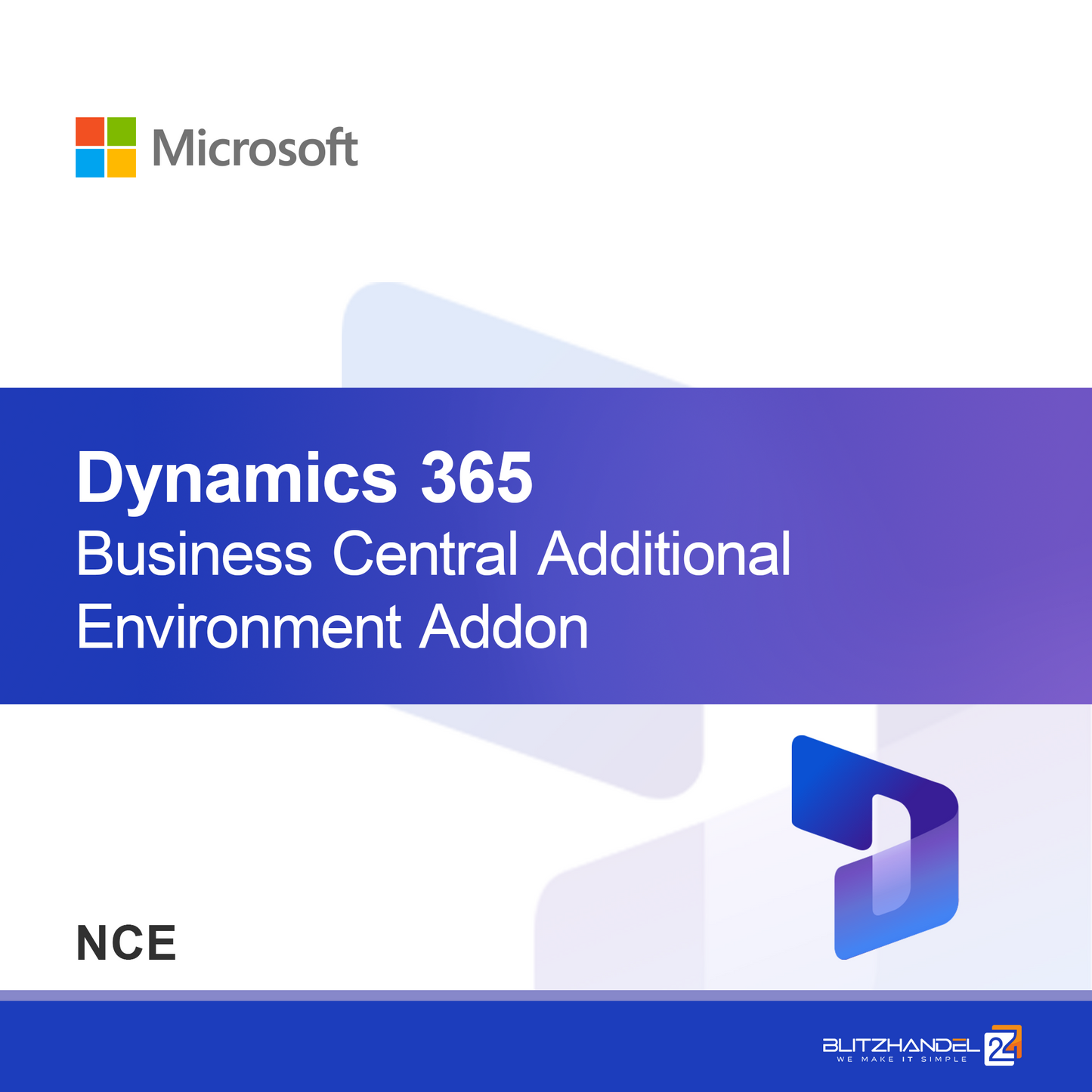 Dynamics 365 Business Central Yderligere Miljø Tilføjelse (NCE)