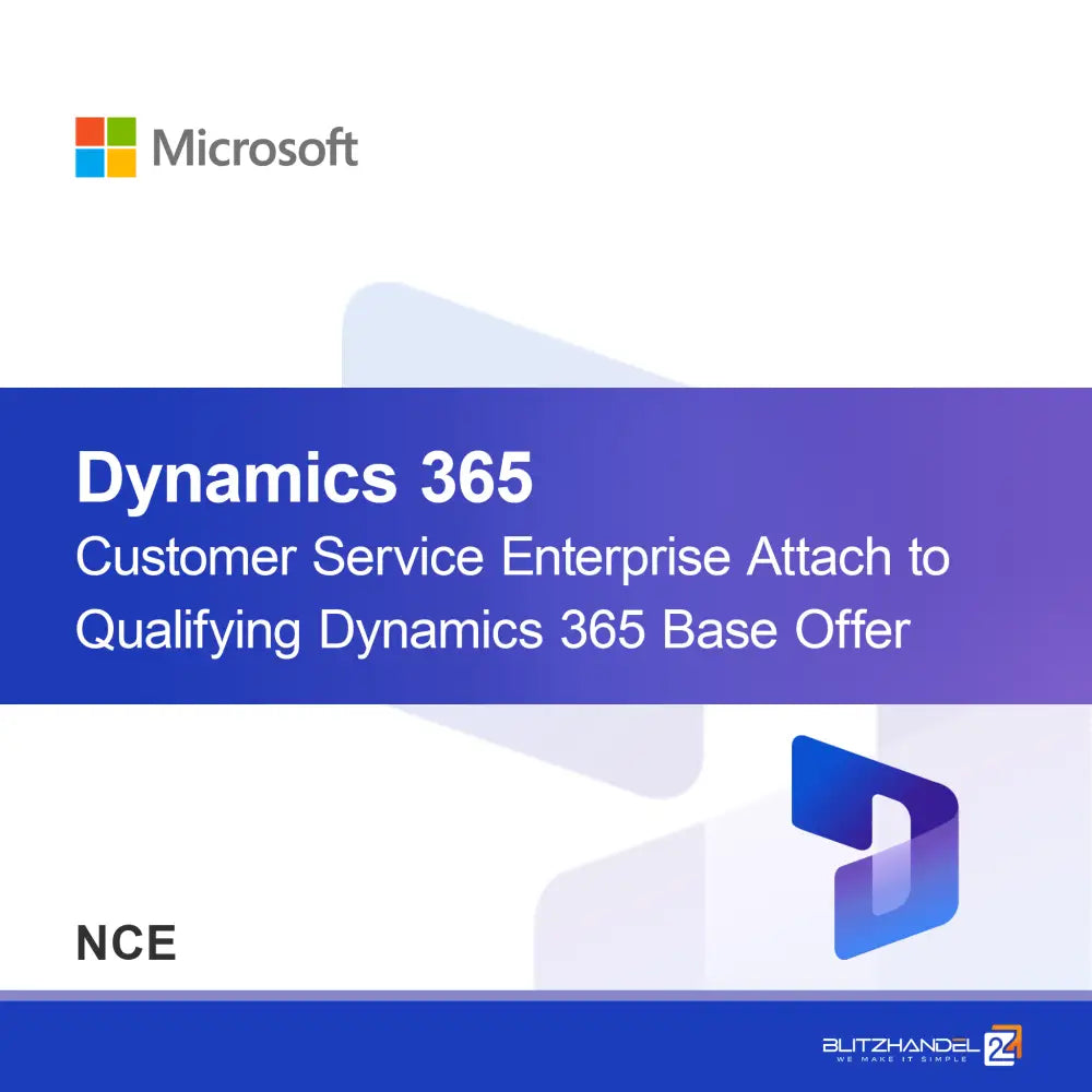 Dynamics 365 Customer Service Enterprise Tilknyt til kvalificerende Dynamics 365 Basis tilbud (NCE)