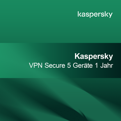 Kaspersky VPN Sikker 5 enheder 1 år