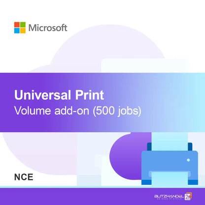 Universal Print volumen tilføjelse (500 job) (NCE)